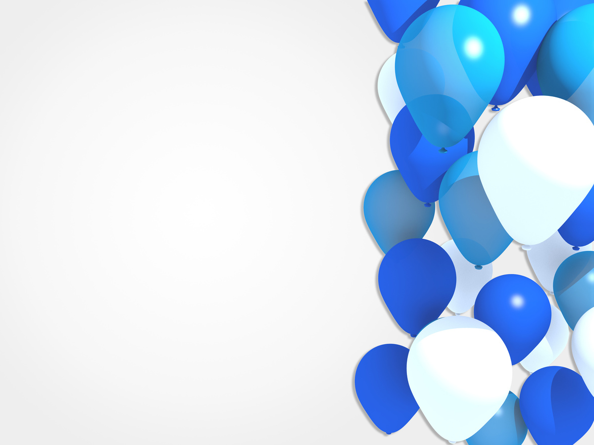 blue balloons